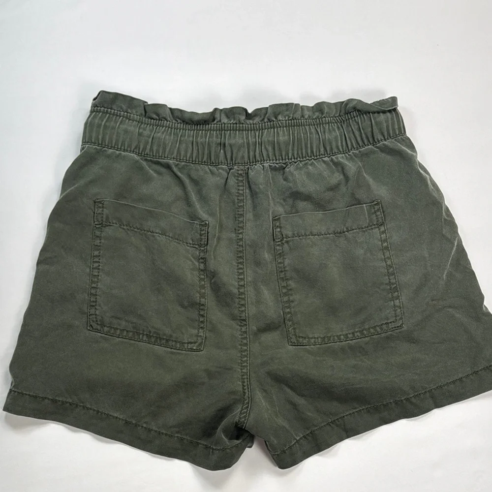 Loft Women’s Olive Green Pull On Tie Waist Casual Shorts - Picture 7 of 11